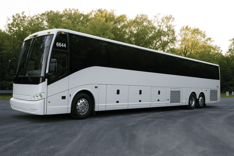 exterior of Charter Bus Rental Arvada coach bus